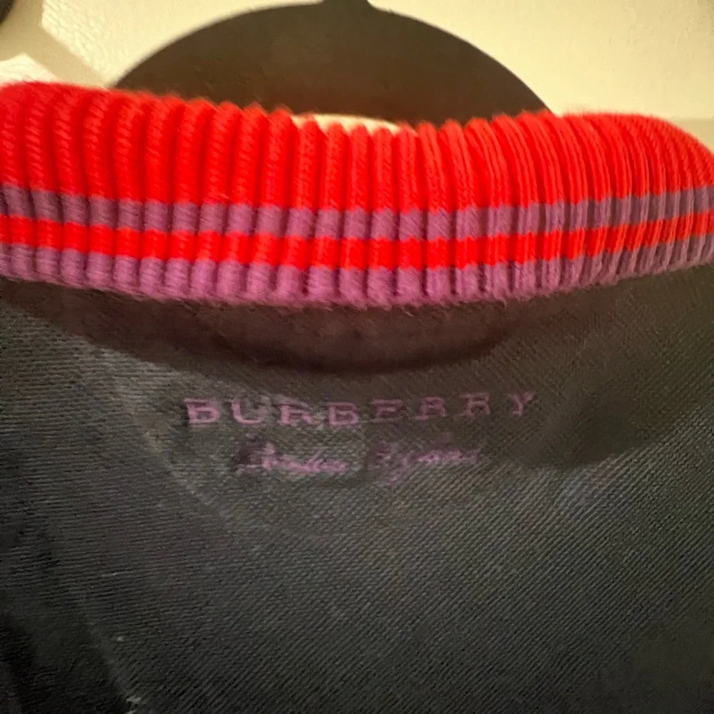 Burberry Polo with Red and Purple Striped Collar - Picture 6 of 8